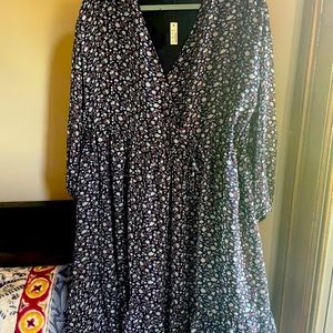 Madewell Tie-Waist Midi Dress in Harvest Wine